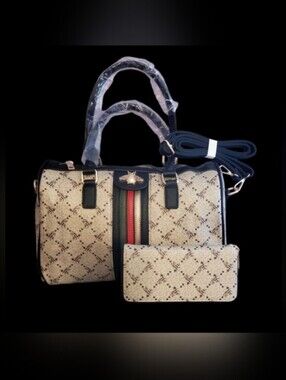 Boston Bag with Wallet - Bee Design